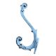 Antique Sky Blue Iron Hook